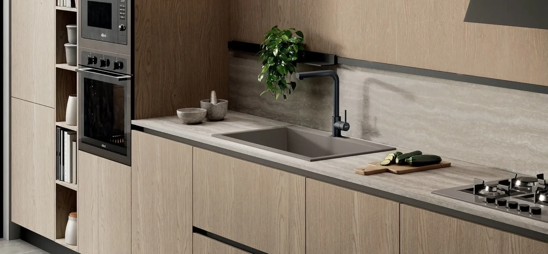 Elleci Granitek konyhai környezetben