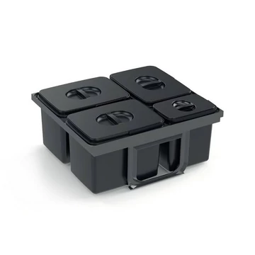 EKOTECH - Beépíthető hulladékgyűjtő JAZZ 60 - 2x12 liter+3x5 liter