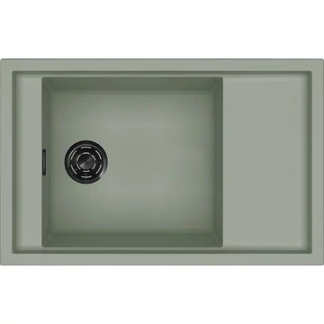 ELLECI - Mosogatótálca Sintesi 305 K82 Sage fekete tartozékokkal