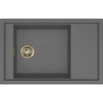 ELLECI - Mosogatótálca Sintesi 305 K99 Concrete arany tartozékokkal