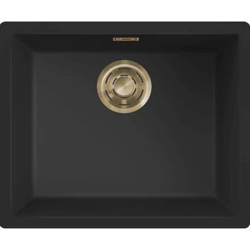 ELLECI - Mosogatótálca Zen-F 105 K86 Black arany tartozékokkal