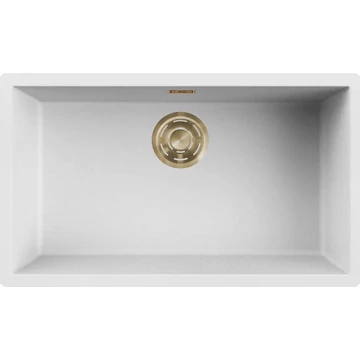 ELLECI - Mosogatótálca Zen 130 K96 White arany tartozékokkal