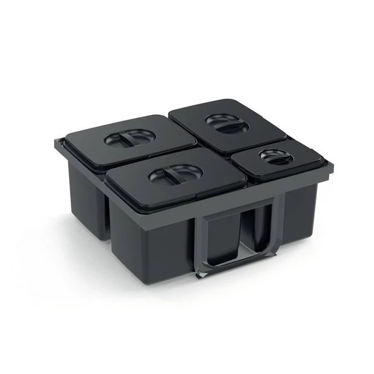 EKOTECH - Beépíthető hulladékgyűjtő JAZZ 60 - 2x15 liter+3x7 liter