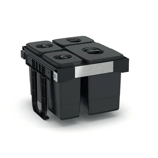 EKOTECH - Beépíthető hulladékgyűjtő FREE JAZZ 45 - 1x20 liter+3x7 liter