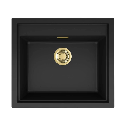 ELLECI - Mosogatótálca Sintesi 105 K86 Black arany tartozékokkal