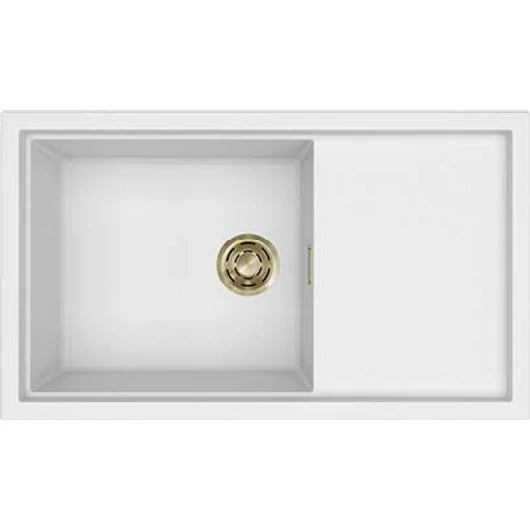 ELLECI - Mosogatótálca Sintesi 410 K96 White arany tartozékokkal