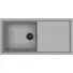 Kép 1/2 - Elleci Sintesi 480 kerámia mosogatótálca fekete tartozékokkal - K97 Light Grey