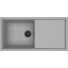 Kép 1/2 - Elleci Sintesi 480 kerámia mosogatótálca fekete tartozékokkal - K97 Light Grey